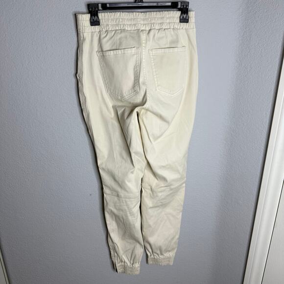 Spanx Stretch Twill Cargo Joggers In Parchment Size Medium - Picture 4 of 4